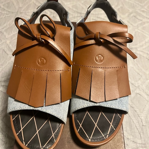 Louis Vuitton denim sandals - Picture 2 of 7